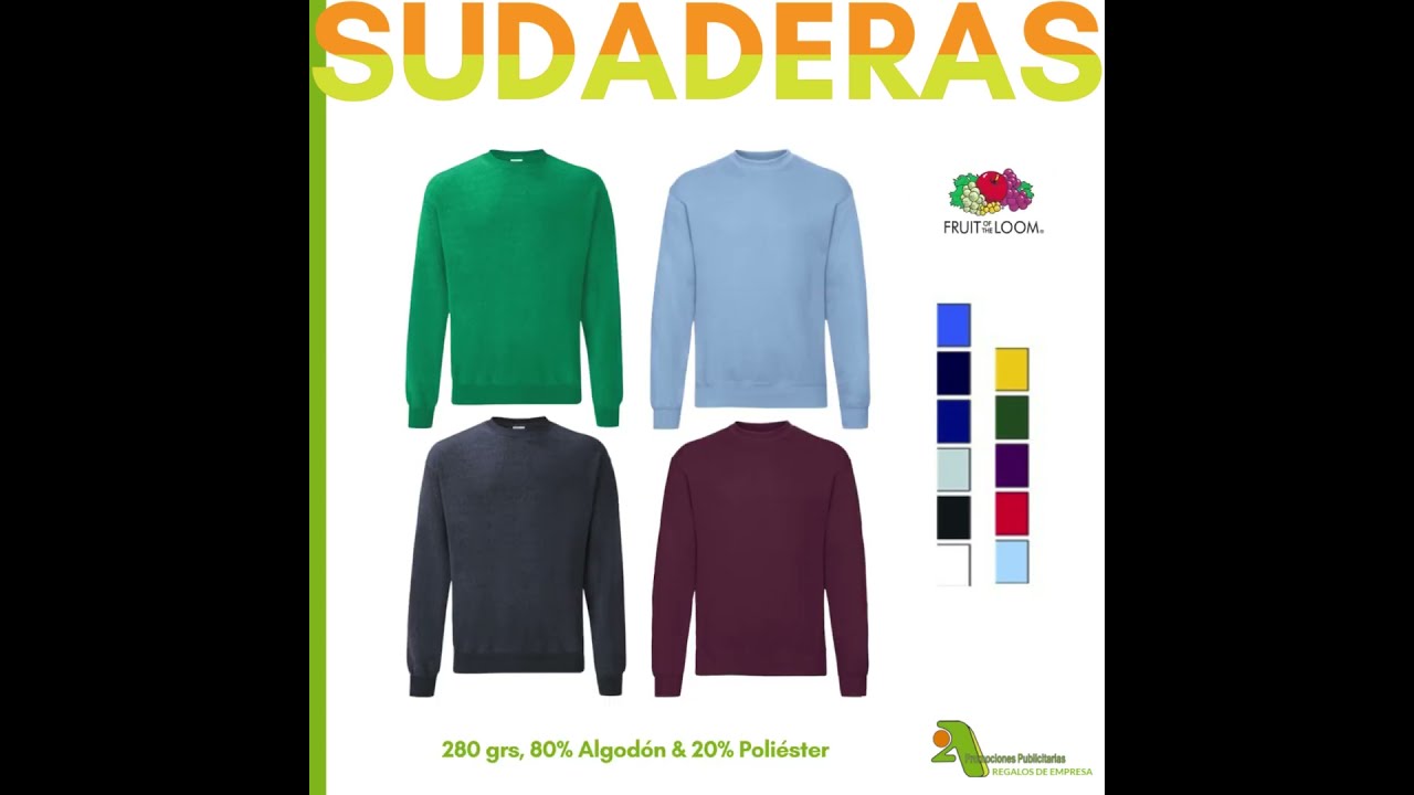 2A SUDADERAS FRUIT of the LOOM & SOL´S