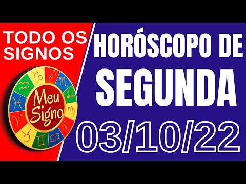 #meusigno HORÓSCOPO DE HOJE / SEGUNDA DIA 03/10/2022 - Todos os Signos