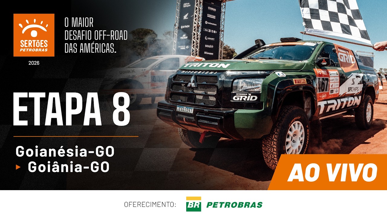 🔴 AO VIVO | Etapa 8: A Grande Final – Goianésia a Goiânia – Sertões Petrobras 2026