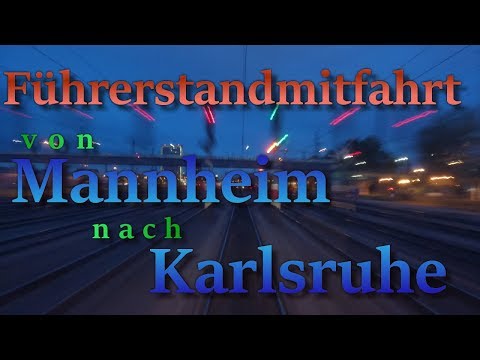 Führerstandsmitfahrt von Mannheim nach Karlsruhe über Schwetzingen und Hockenheim