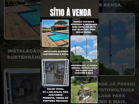 🏡 SÍTIO À VENDA – ARTUR NOGUEIRA/SP #sitio #chacara #vendadeimóveis #corretor #sitioavenda