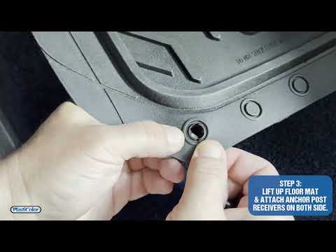 PlastiColor® WeatherPro™ Floor Mat Installation (w/ and w/o Floorboard Retention Post)