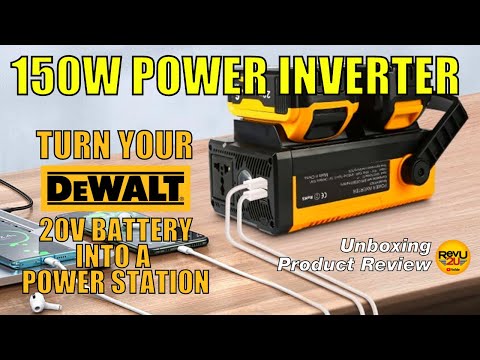 Turn Your DeWalt 20V Battery into a Small Power Station! We Review the 110v/150W Power Inverter!