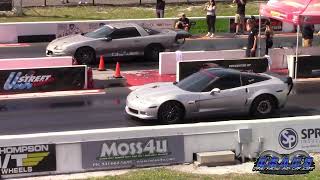 C6 Corvette vs 2JZ Camaro, GTR and Police Car - Drag Races