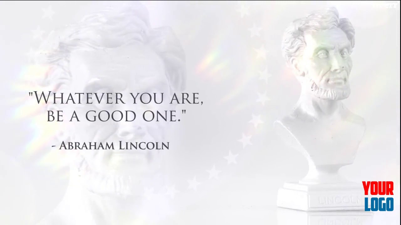 I will make a famous quotes presidents day video with your logo - Greeting Cards & Videos Services