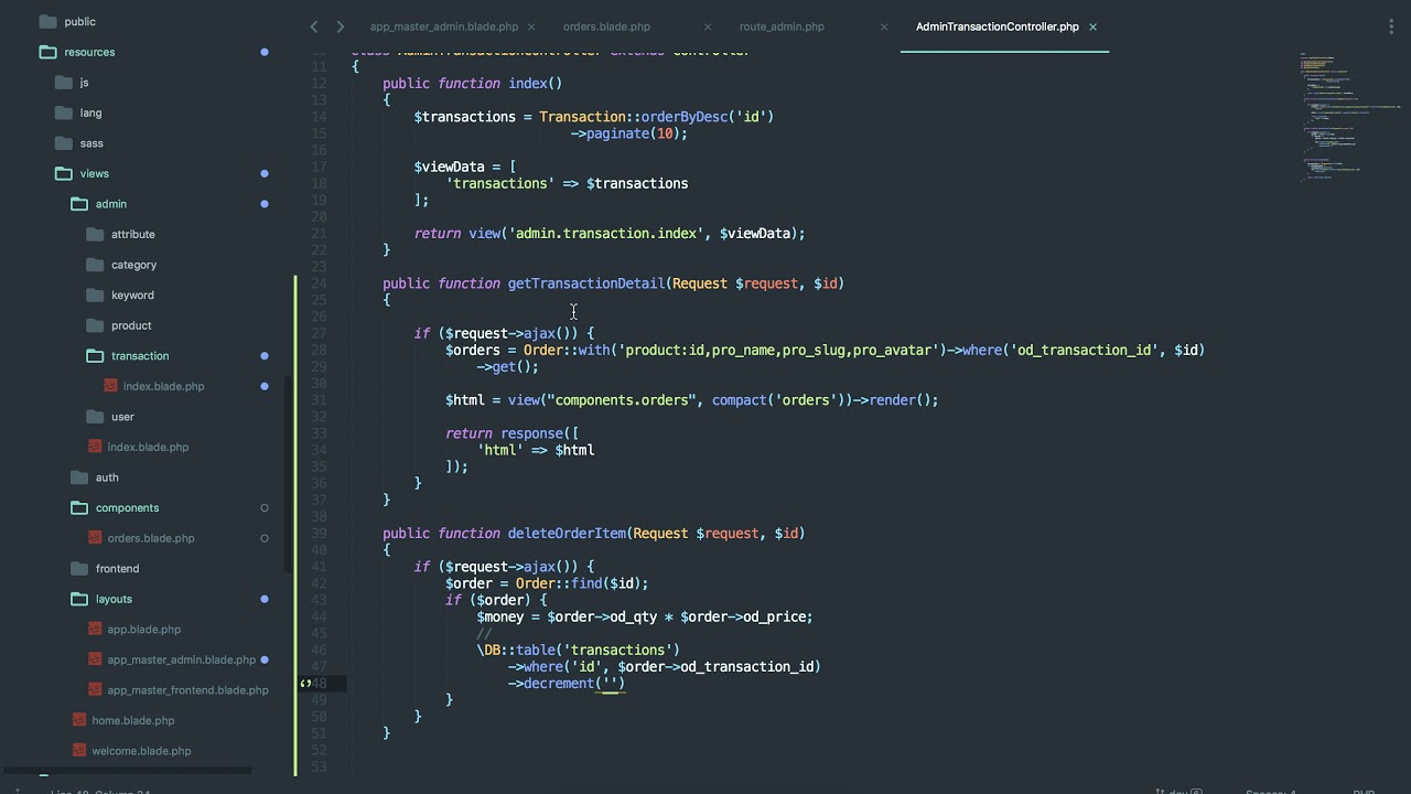 [Seri] - Website đồng hồ - Xoá chi tiết đơn hàng bằng ajax
