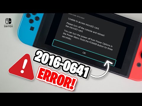How to Fix Nintendo Switch Micro SD Card Error 2016-0641 | SD Card Not Working Solution!