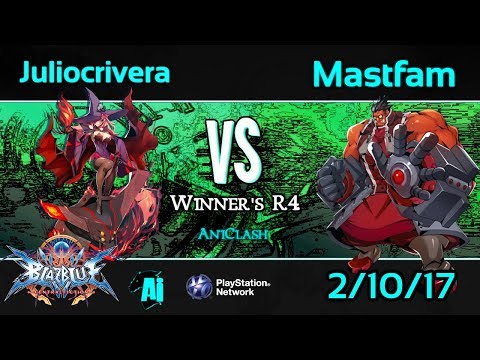 AniClash 59 - Mastfam (Tager) vs. Juliocrivera (Nine) Winner's R4 - BBCF Blazblue CF