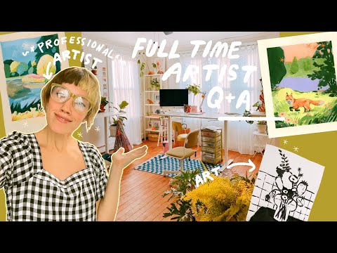 full time artist Q+A ☺︎ art biz ?'s, growing an audience, when to start an online art shop