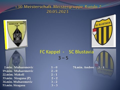 +30 Meistergruppe FC Kappel - SC Blustavia