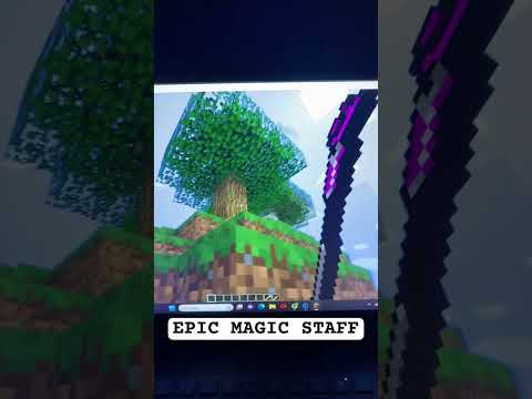 EPIC MINECRAFT WAND! You won't believe what happens next #shorts