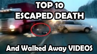 ESCAPED DEATH - TOP worst accidents people have walked away from (real lucky people)