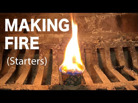 Homemade Sawdust Fire Starters
