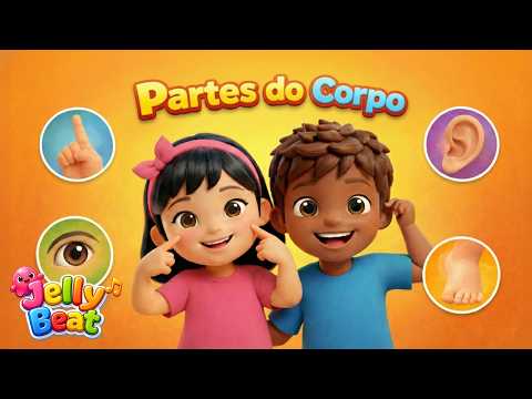 Aprendendo Palavrinhas - Partes do Corpo | JellyBeat Brasil 👀