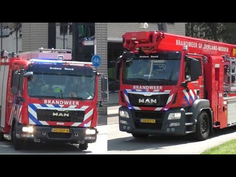 Brandweer Arnhem-Noord met spoed naar een Afhijsing in Arnhem