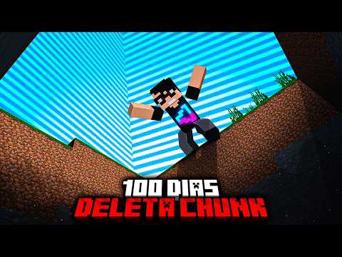 Sobrevivi 100 dias MAS SE TOMAR DANO DELETA CHUNK no Minecraft - O FILME