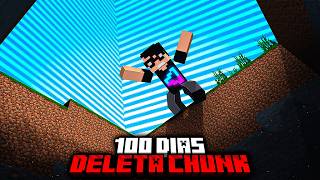 Sobrevivi 100 dias MAS SE TOMAR DANO DELETA CHUNK no Minecraft - O FILME