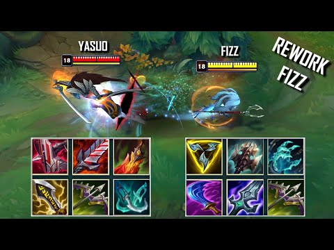 REWORK ON HIT FIZZ vs YASUO FULL BUILD FIGHTS & Best Pentakills!
