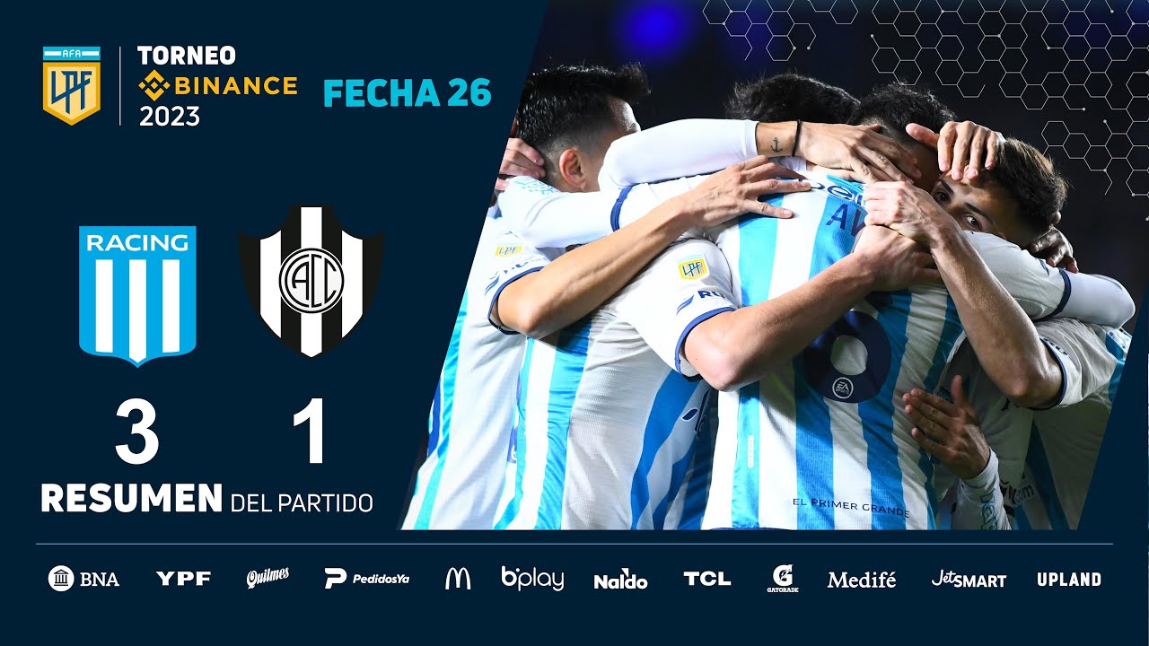 LIGA PROFESIONAL DE FÚTBOL: gol de Oroz para Racing