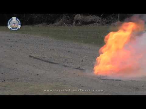 Explosives demonstration: Military grade and household