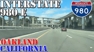 I-980 East - Oakland - California - 4K Highway Drive