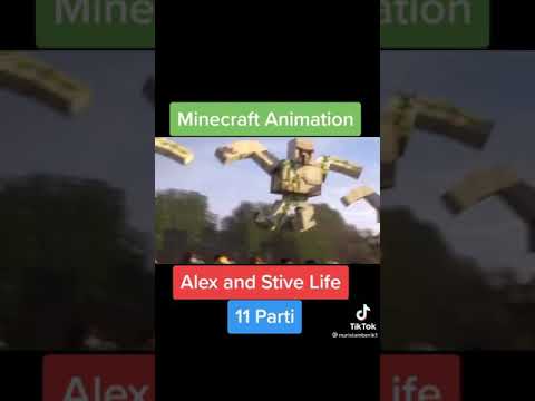 Minecraft Animation - Alex and Stive Life - 11 Parti - Tiktok Song ( Install Is Description Mojang!)
