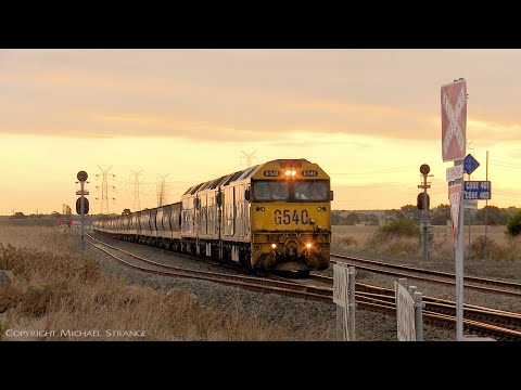 7736V Pacific National Grain Train At Sunset (22/4/2022) - PoathTV Australian Railways