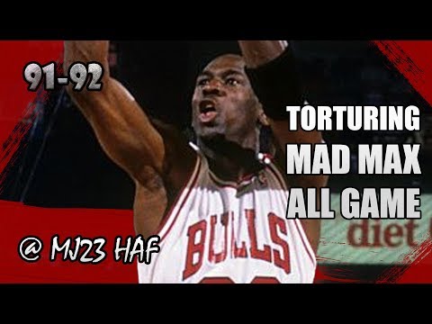 Michael Jordan Highlights vs Rockets (1992.01.25) - 35pts, Torturing MAD MAX!