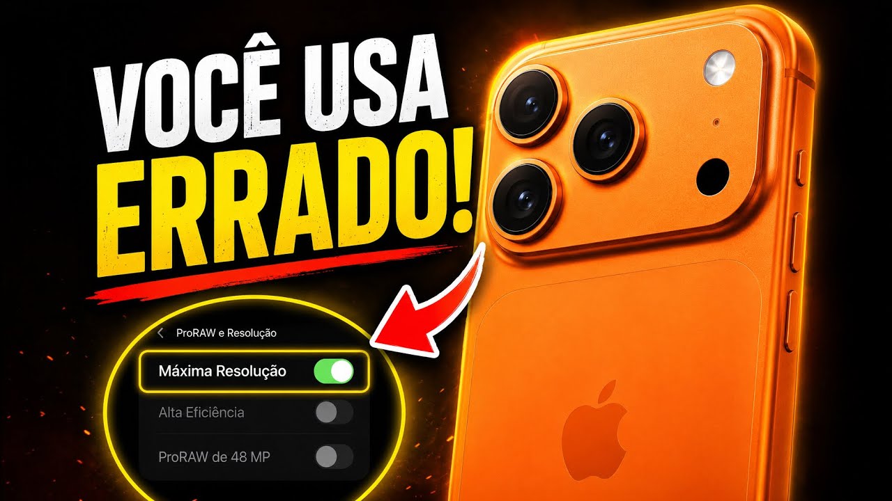 100% das pessoas configuram a câmera do iPhone ERRADO
