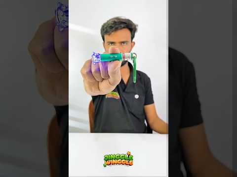 This Green Laser is So Powerful... I Almost Time Traveled! ⚡😂 #jingglewinggle #shorts #laserlight