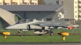 preview picture of video 'Gripen NG Demonstrator at Emmen, Axalp 2012'