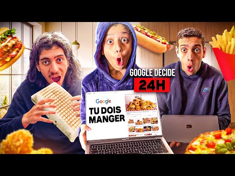 Google IMAGE DECIDE CE QU'ON MANGE PENDANT 24H ! 🥳 ( Incroyable la vidéo)