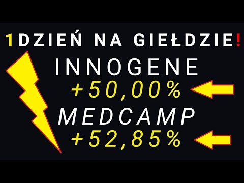 Eksplozja Wzrostowa w wykonaniu INNOGENE i MEDCAMP! Złotówka w końcu się umacnia! Boryszew sprzeda