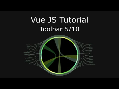 Vue JS tutorial - Dependency Wheel - ToolBar 5/10