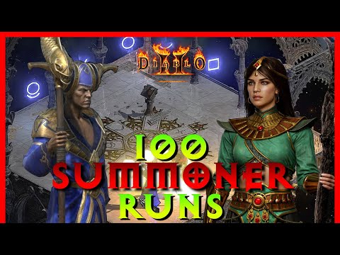 Diablo 2 Resurrected - Drop Highlights From 100 Summoner Runs, and Ghost packs