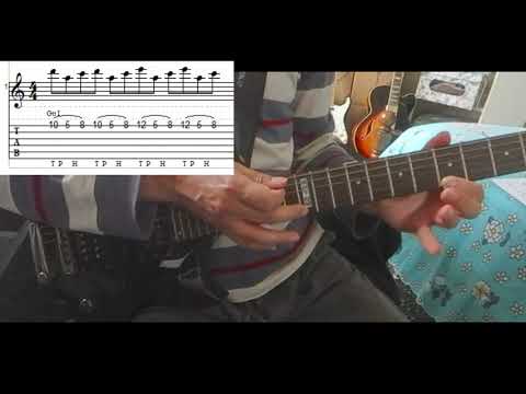 Van Halen Basic Tapping Am Lick (with tabs) - DP's Guitar Encyclopedia