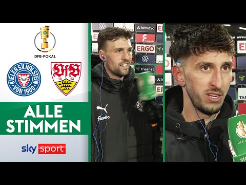 ALLE Post-Match Interviews | Holstein Kiel - VfB Stuttgart | DFB-Pokal Viertelfinale