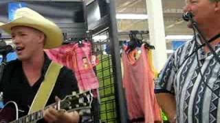 JayDee Bixby Singing elvis with his father at walmart