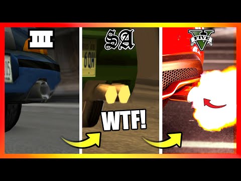 EXHAUSTS LOGIC in GTA Games! (GTA 3 → GTA 5)