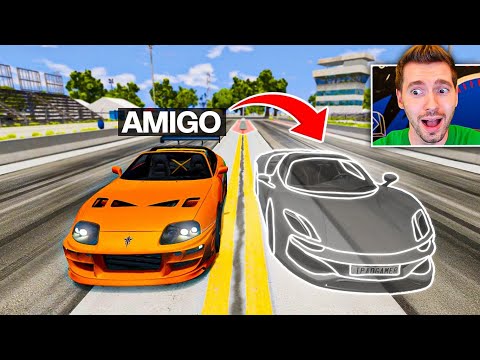 TROLLEI meu amigo no DESAFIO DO RACHA no BeamNG Multiplayer