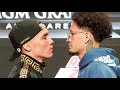 OSCAR VALDEZ NOT INTIMIDATED BY ADAM LOPEZ IN INTENSE FACE OFF