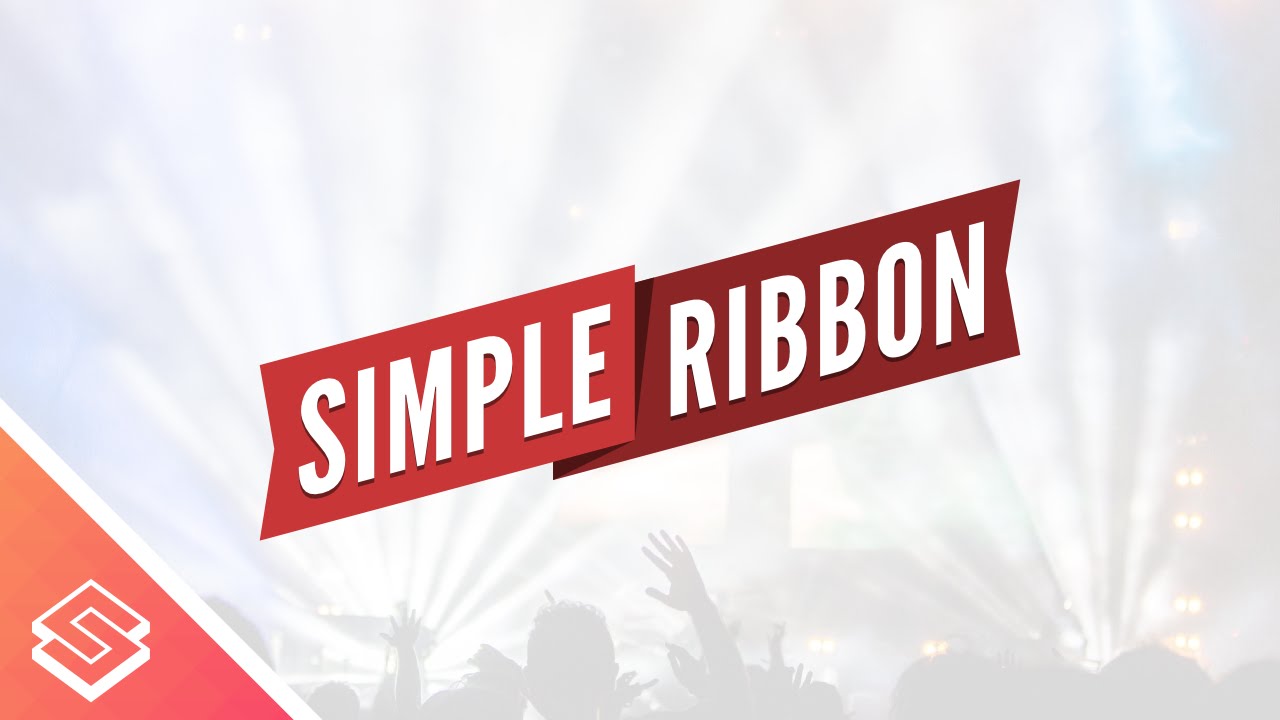 Inkscape Beginner Tutorial: Simple Vector Ribbon with Text