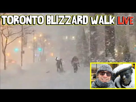 Toronto BLIZZARD WALK LIVE: Around Downtown As The Biggest Snow Storm Yet Slams The City