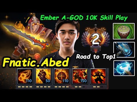 Fnatic Abed - [Ember Spirit] A-God 10K Skill Play Road to Top1MMR Dota 2 7.21d gameplay
