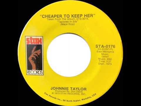 1973 HITS ARCHIVE: Cheaper To Keep Her - Johnnie Taylor (stereo 45)