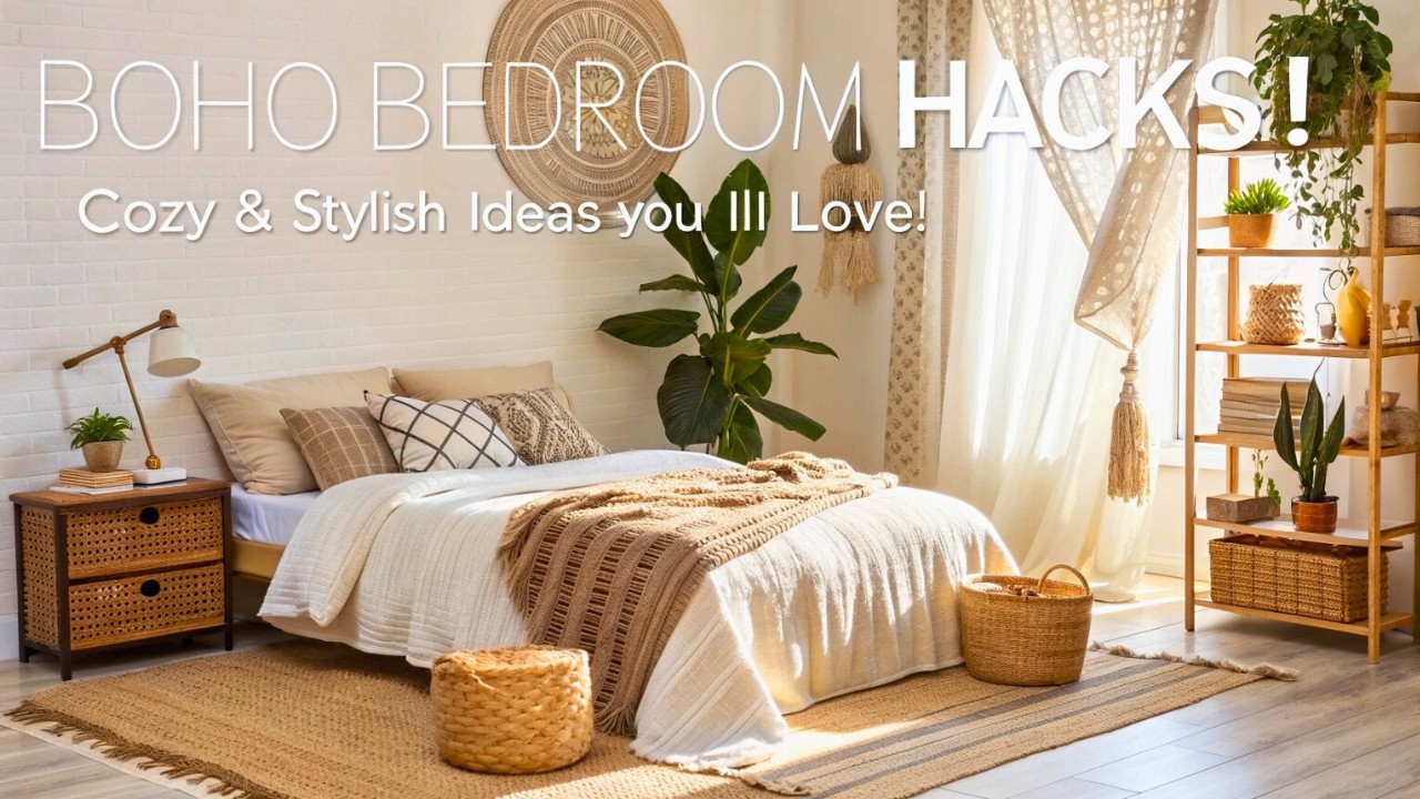 Want a STUNNING Boho Bedroom on a Budget Watch This