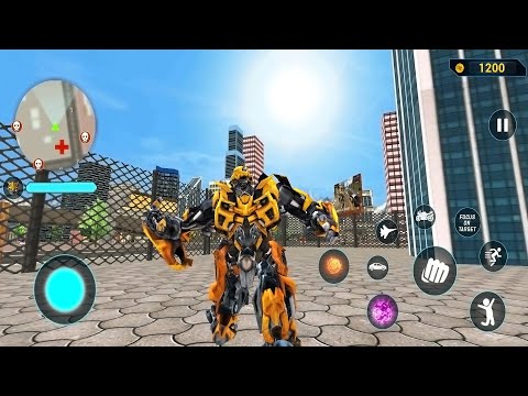 Bumble Bee Multiple Transformation Jet Robot Car Game 2021 - Android Gameplay