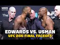 Leon Edwards, Kamaru Usman Get HEATED In Final UFC 286 Faceoff | MMA Fighting