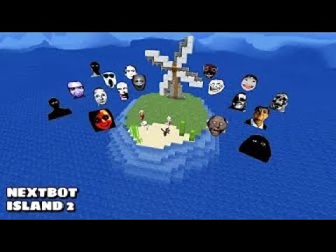 Survival Island Part 2 With 100 Nextbots In Minecraft