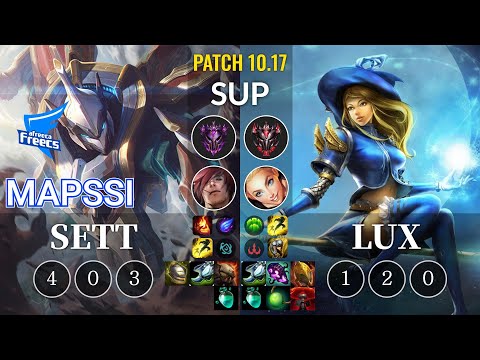 AF MapSSi Sett vs Lux Sup - KR Patch 10.17